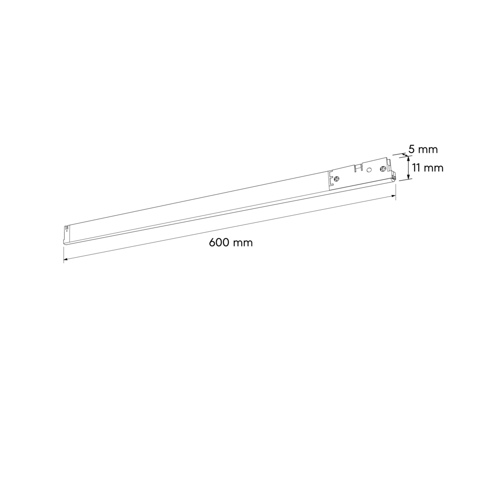 картинка Трековый светильник Brunaro Line 12W 120° 4000K 600 мм белый 150030 | ТГО-Лайт