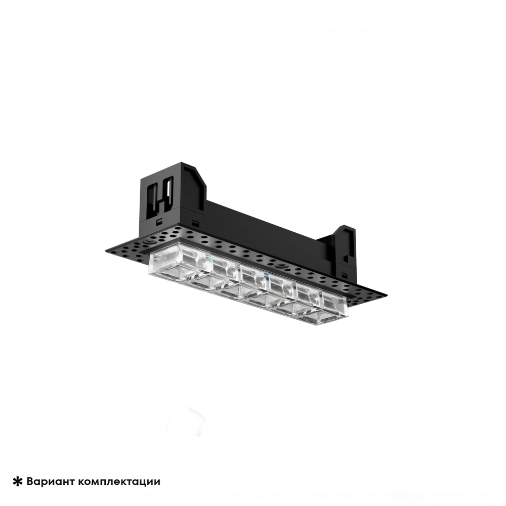 картинка Встраиваемый безрамочный светодиодный светильник Iceform 12W 45° 3000K черный 200095 | ТГО-Лайт