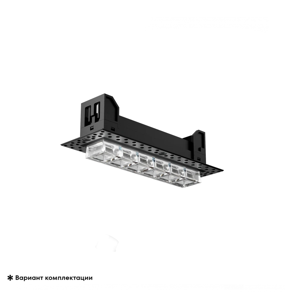 картинка Встраиваемый безрамочный светодиодный светильник Iceform 12W 45° 3000K черный 200095 | ТГО-Лайт