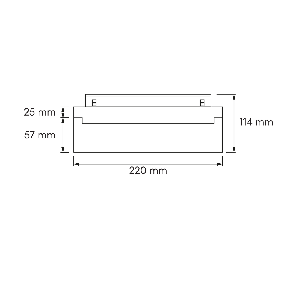 картинка Трековый светильник Astrelio Line LV 12W 100° 3000K 220 мм черный 150015 | ТГО-Лайт