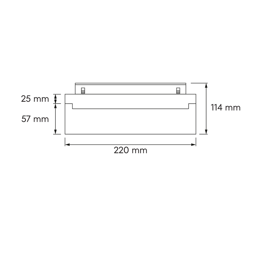 картинка Трековый светильник Astrelio Line LV 12W 100° 3000K 220 мм черный 150015 | ТГО-Лайт