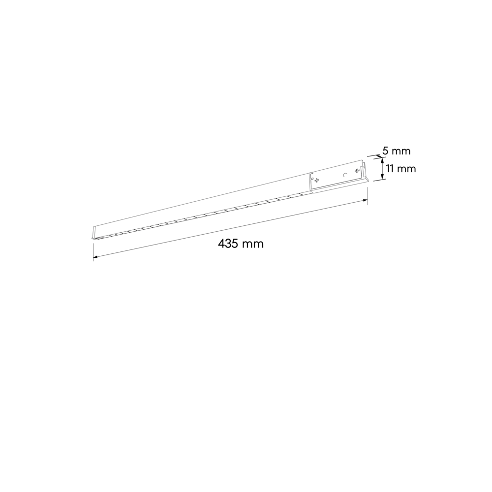 картинка Трековый светильник Brunaro Dot 8W 60° 4000K 435 мм черный 150020 | ТГО-Лайт